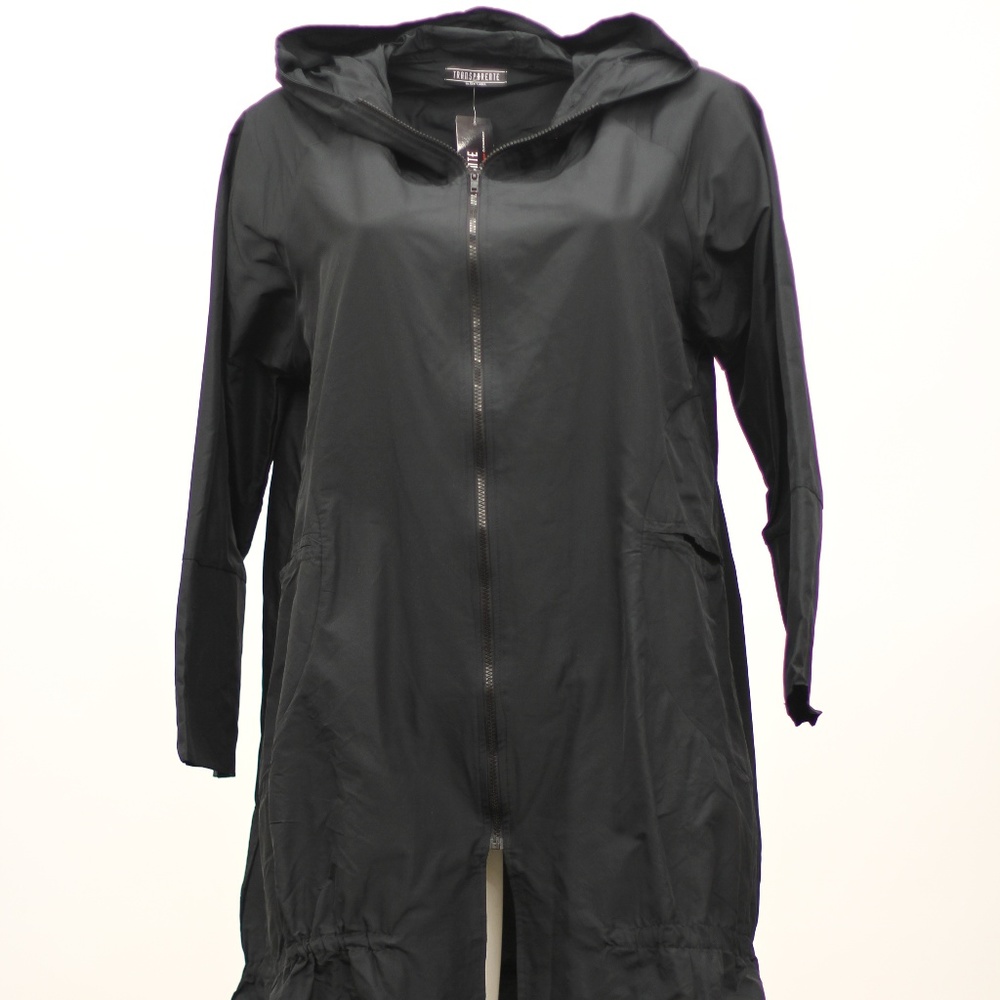 TRANSPARENTE PLUS SIZE JACKET WITH HOOD